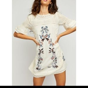 Free People Perfect Victorian Mini Embroidered Dress